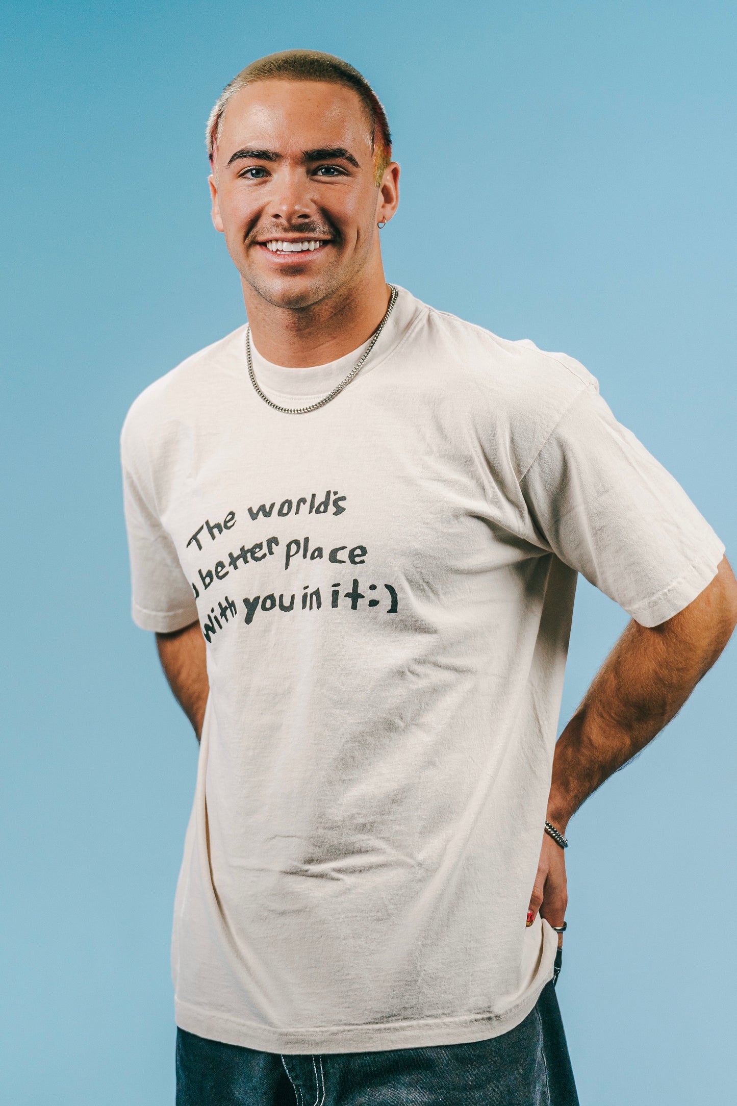 The Worlds Better With You Tee